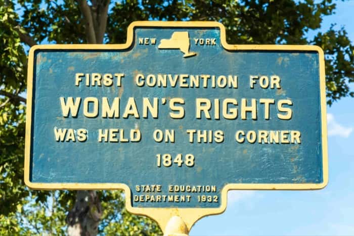 1st US women's rights convention held in NY