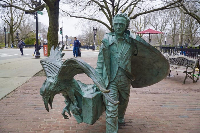 American author Edgar Allan Poe is found delirious in a gutter in Baltimore
