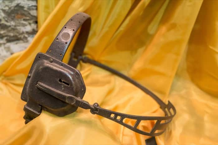 Henri Littière appears in court for forcing his wife Juliette to wear a chastity belt.