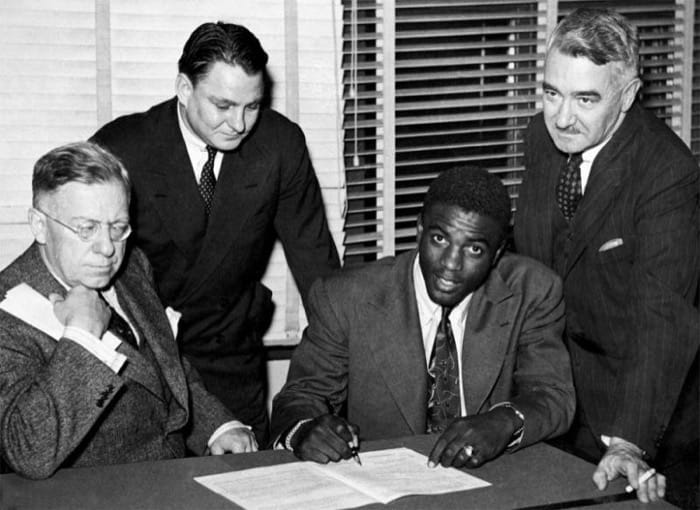 Jackie Robinson Signed to Montreal Royals