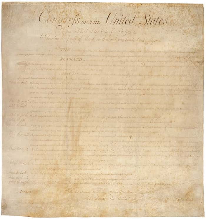 The Bill of Rights was Ratified