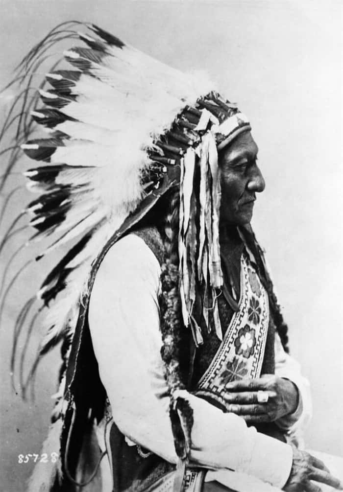 Sioux Chief Sitting Bull Surrendered to US Troops