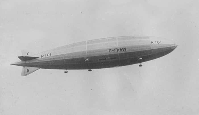 British Airship R101 Crashes